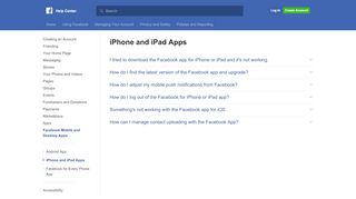 
                            6. iPhone and iPad Apps | Facebook Help Center | Facebook