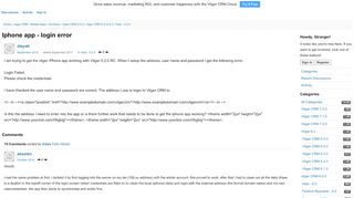 
                            4. Iphone app - login error — Vtiger