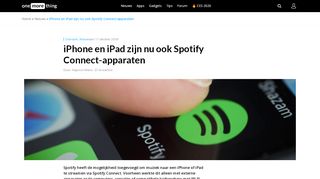 
                            7. iPhone en iPad zijn nu ook Spotify Connect-apparaten - One More Thing