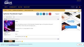 
                            8. Iphone Facebook login | wikiloops.com forum