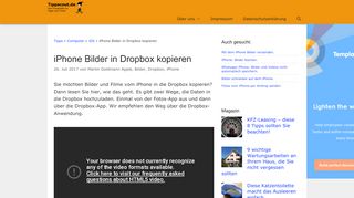 
                            12. iPhone: Fotos und Videos in Dropbox kopieren und hochladen ...