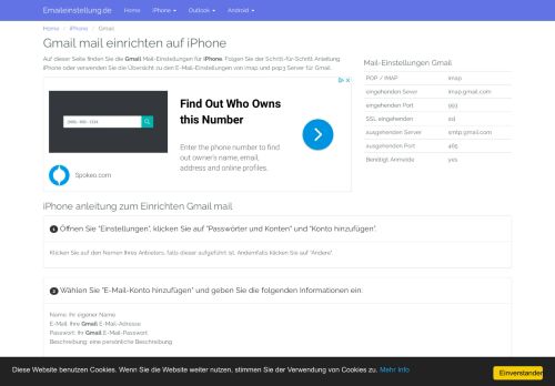 
                            8. iPhone Gmail Mail Einstellungen