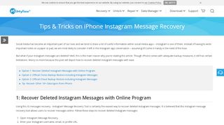 
                            13. iPhone Instagram Message Recovery - iMyFone