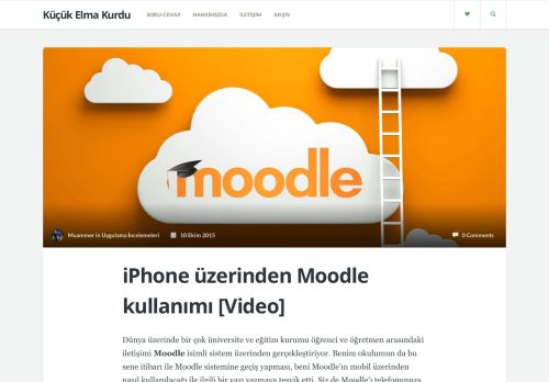 
                            8. iPhone üzerinden Moodle kullanımı [Video] - Küçük Elma Kurdu