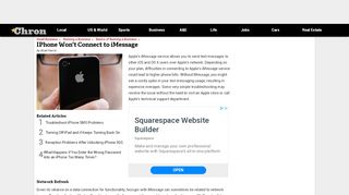 
                            12. IPhone Won't Connect to iMessage | Chron.com