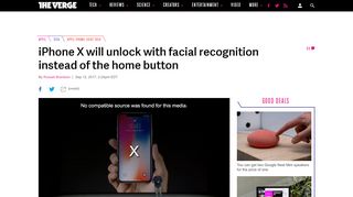 
                            10. iPhone X has no home button, and will unlock with facial recognition ...