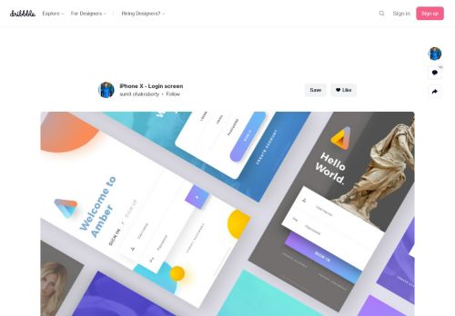 
                            3. iPhone X - Login screen by sumit chakraborty | Dribbble | Dribbble