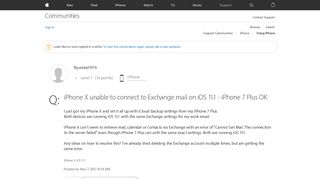 
                            12. iPhone X unable to connect to Exchange ma… - Apple Community