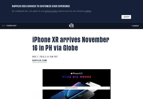 
                            7. iPhone XR arrives November 16 in PH via Globe - Rappler