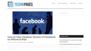 
                            5. iPhone/iPad: View Full Version of Facebook - Technipages