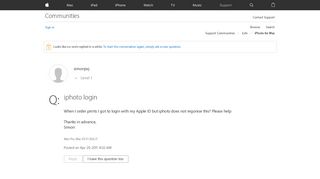 
                            3. iphoto login - Apple Community