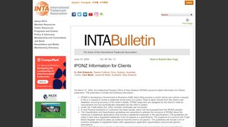 
                            11. IPONZ Information for Clients - International Trademark Association