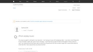 
                            12. iPrism airplay issues - Apple Community
