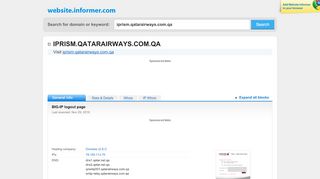 
                            3. iprism.qatarairways.com.qa at WI. BIG-IP logout page