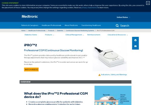 
                            3. iPro2 Professional CGM | Medtronic