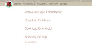 
                            8. IPS App Feldkalender Archive | IP-SUISSE