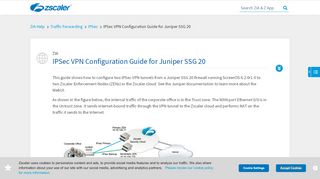 
                            10. IPSec VPN Configuration Example: Juniper SSG 20 | Zscaler
