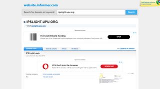 
                            6. ipslight.upu.org at WI. IPS Light Login - Website Informer