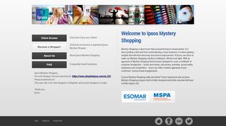 
                            3. Ipsos Mystery Shopping