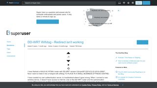 
                            13. iptables - DD-WRT Wifidog - Redirect isn't working - Super User