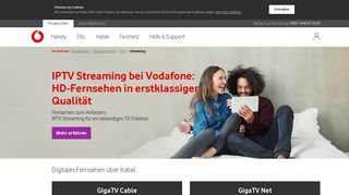 
                            8. IPTV Streaming – TV überall erleben - Vodafone