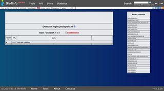 
                            7. IPv4Info - login.pruigrok.nl : Realtime DNS information