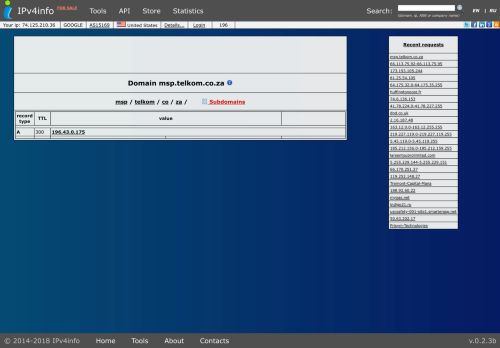 
                            10. IPv4Info - msp.telkom.co.za : Realtime DNS information