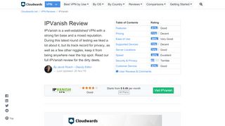 
                            11. IPVanish Review - Updated 2019 - Cloudwards