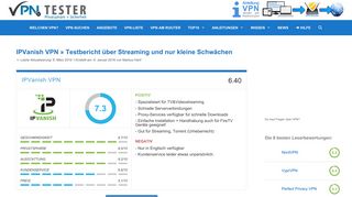
                            4. IPVanish VPN »Testbericht: Sicher vor Abmahnungen bei Streaming ...