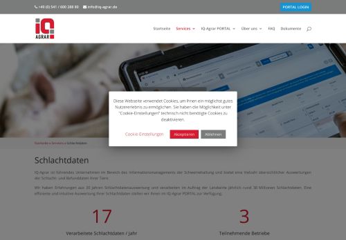 
                            7. IQ-Agrar - Schlachtdaten im IQ-Agrar PORTAL