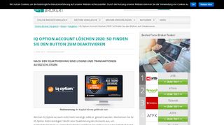 
                            8. IQ Option Account löschen 2019: So deaktivieren Sie das Konto selbst