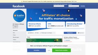 
                            3. IQ Option Affiliate Program - Startseite | Facebook