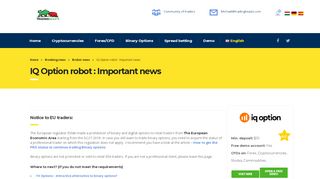 
                            13. ⋆ IQ Option robot ⋆ Important Announcement from IQOption |