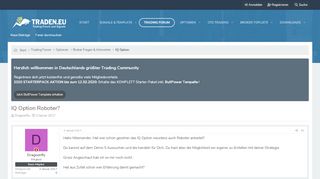 
                            7. IQ Option Roboter? | Das Trading Forum für CFDs, Optionen und ...