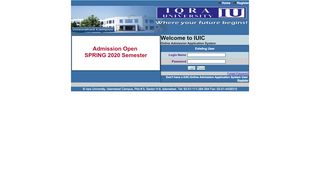 
                            6. Iqra University, Islamabad Campus :Admissions