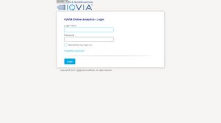 
                            3. IQVIA Online Analytics - Login