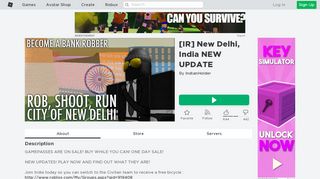 
                            13. [IR] New Delhi, India NEW UPDATE - Roblox