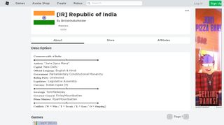 
                            2. [IR] Republic of India - Roblox