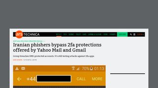 
                            11. Iranian phishers bypass 2fa protections offered by Yahoo Mail and ...