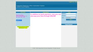 
                            7. iRAS : Integrated Registrar's Office Automation System (IUB)