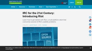 
                            6. IRC for the 21st Century: Introducing Riot | Opensource.com
