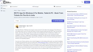 
                            8. IRCTC App On Windows 8 For Mobile, Tablet & PC - Book Train ...