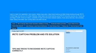 
                            4. IRCTC CAPTCHA PROBLEM AND ITS SOLUTION - IRCTC LOGIN ...