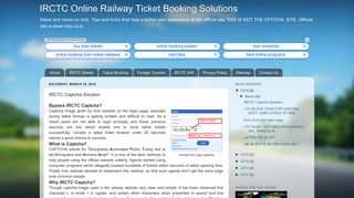 
                            9. IRCTC Online Railway Ticket Booking Solutions: IRCTC Captcha ...