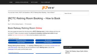 
                            7. IRCTC Retiring Room Booking - 9 Steps* How to Book? *** - PNR