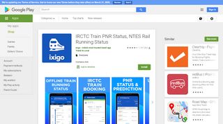 
                            11. IRCTC Train PNR Status, NTES Rail Running Status - Apps on Google ...