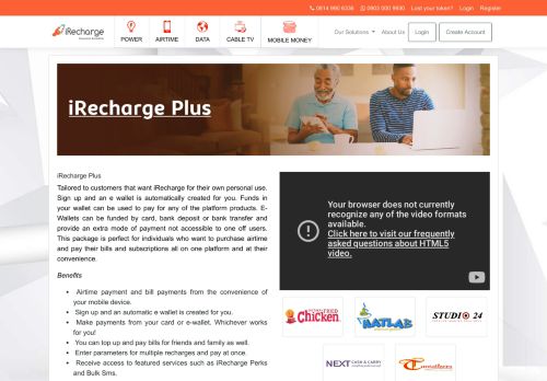 
                            3. iRecharge Plus - iRecharge Buy Instant Electricity Online