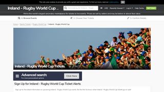 
                            11. Ireland - Rugby World Cup Tickets - Viagogo