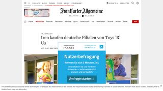 
                            10. Iren kaufen deutsche Filialen von Toys 'R' Us - FAZ