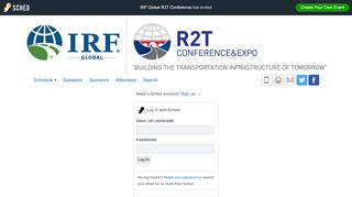 
                            13. IRF Global R2T Conference: Log In